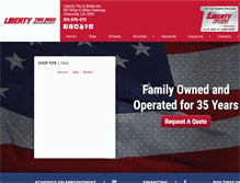 Tablet Screenshot of libertytireandbrake.com